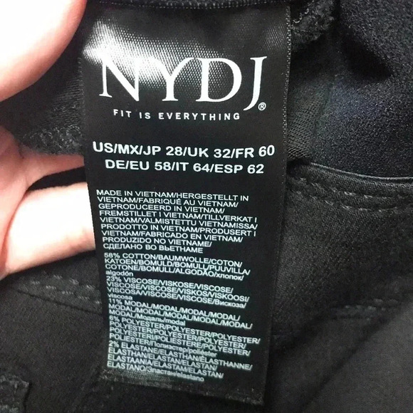 NYDJ Sculpt Skinny Black Bootcut Pull on Jeans, 28 - Picture 5 of 8